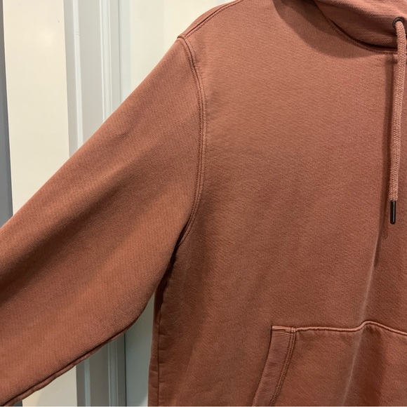 Madewell Men's The McCarren Midweight Hoodie Sweatshirt Sz Medium Rusted Red - Picture 4 of 11